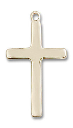Simple Cross Pendant - 14kt Gold 7/8 x 1/2 5670