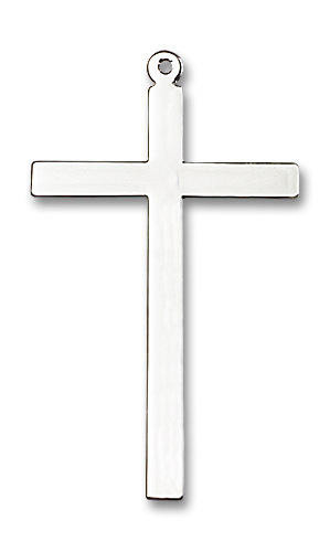 Simple Pectoral Cross Pendant - Sterling Silver 3 x 1 3/4 5640SS