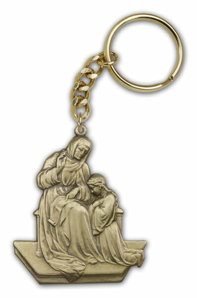St Ann Keychain - Gold Finish