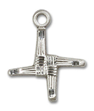 St. Brigid Cross Pendant Charm - Sterling Silver (0291SS)