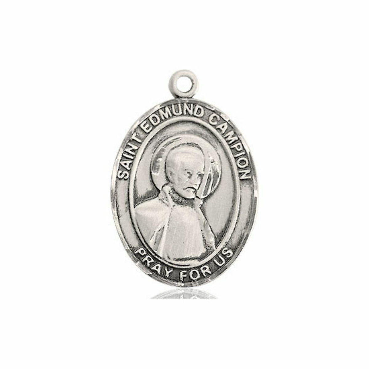 St Edmund Campion Medal - Sterling Silver Oval Pendant 3 Sizes