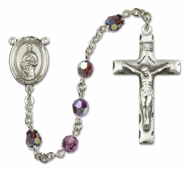 St Eligius Sterling Silver Rosary - 16 Color Options 8402/0644