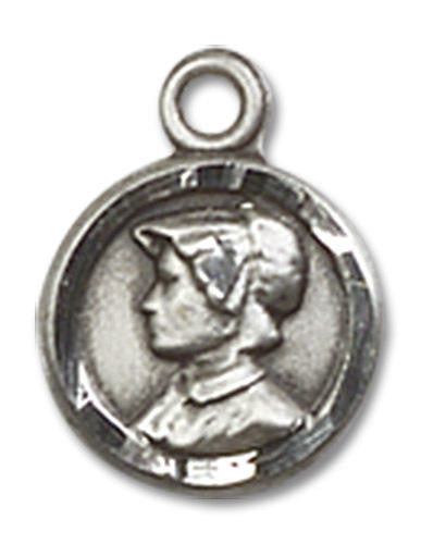 St Elizabeth Ann Seton Medal Charm - Sterling Silver Round Pendant 2339SS