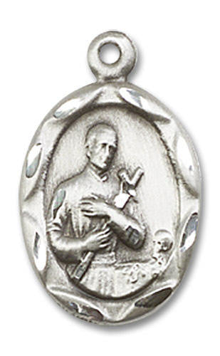 St Gerard Medal - Sterling Silver 3/4 x 3/8 Pendant 0612GSS