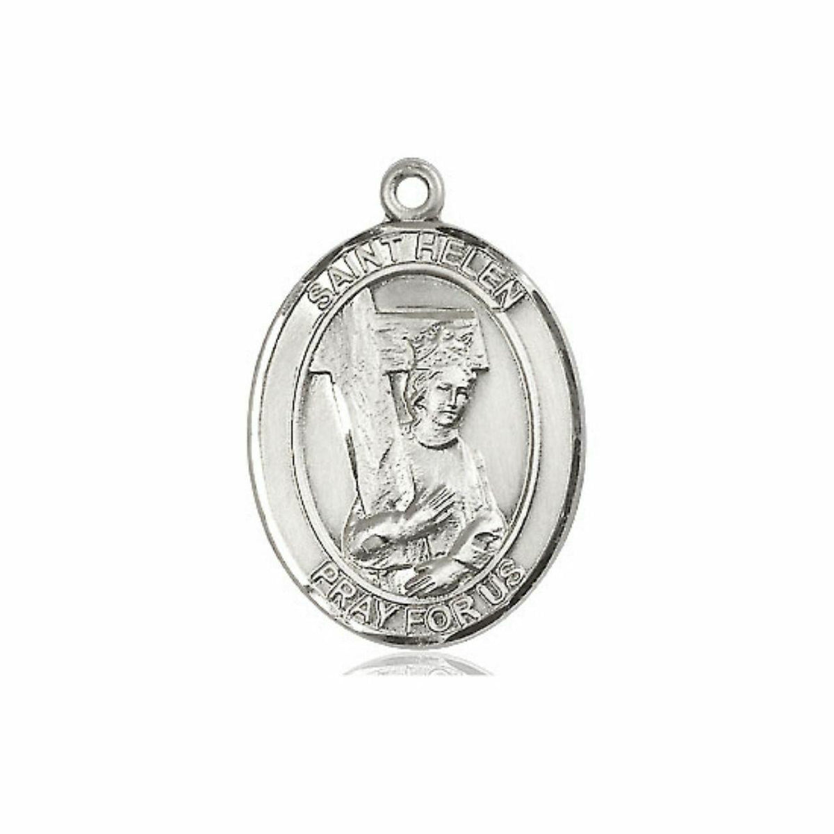 St Helen Medal - Sterling Silver Oval Pendant 3 Sizes