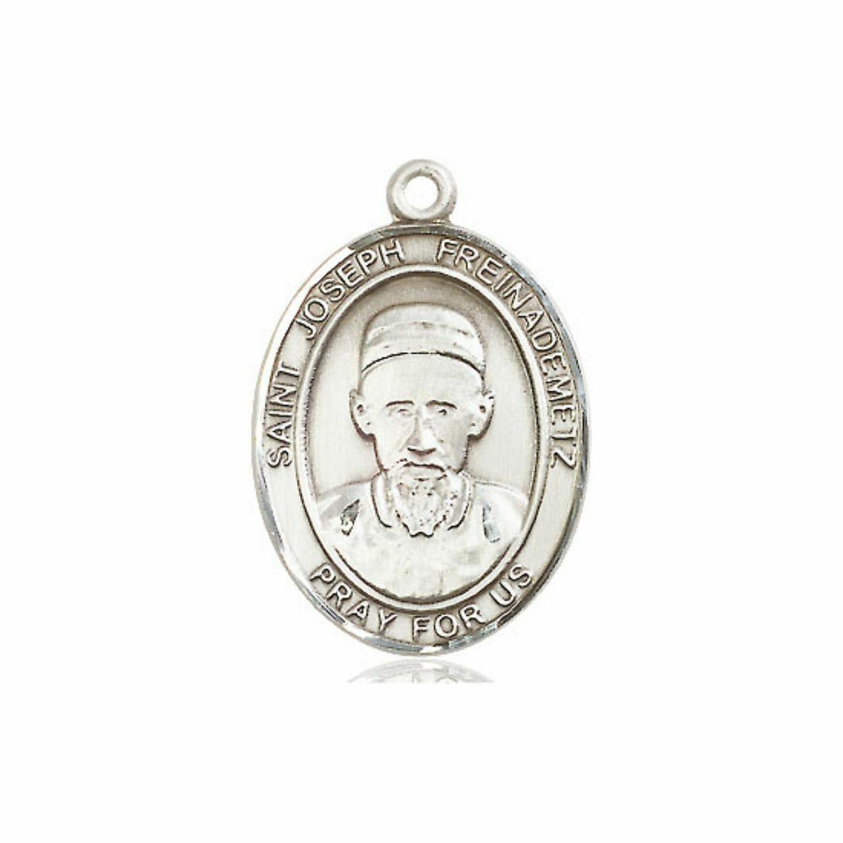 St Joseph Freinademetz Medal - Sterling Silver Oval Pendant 3 Sizes
