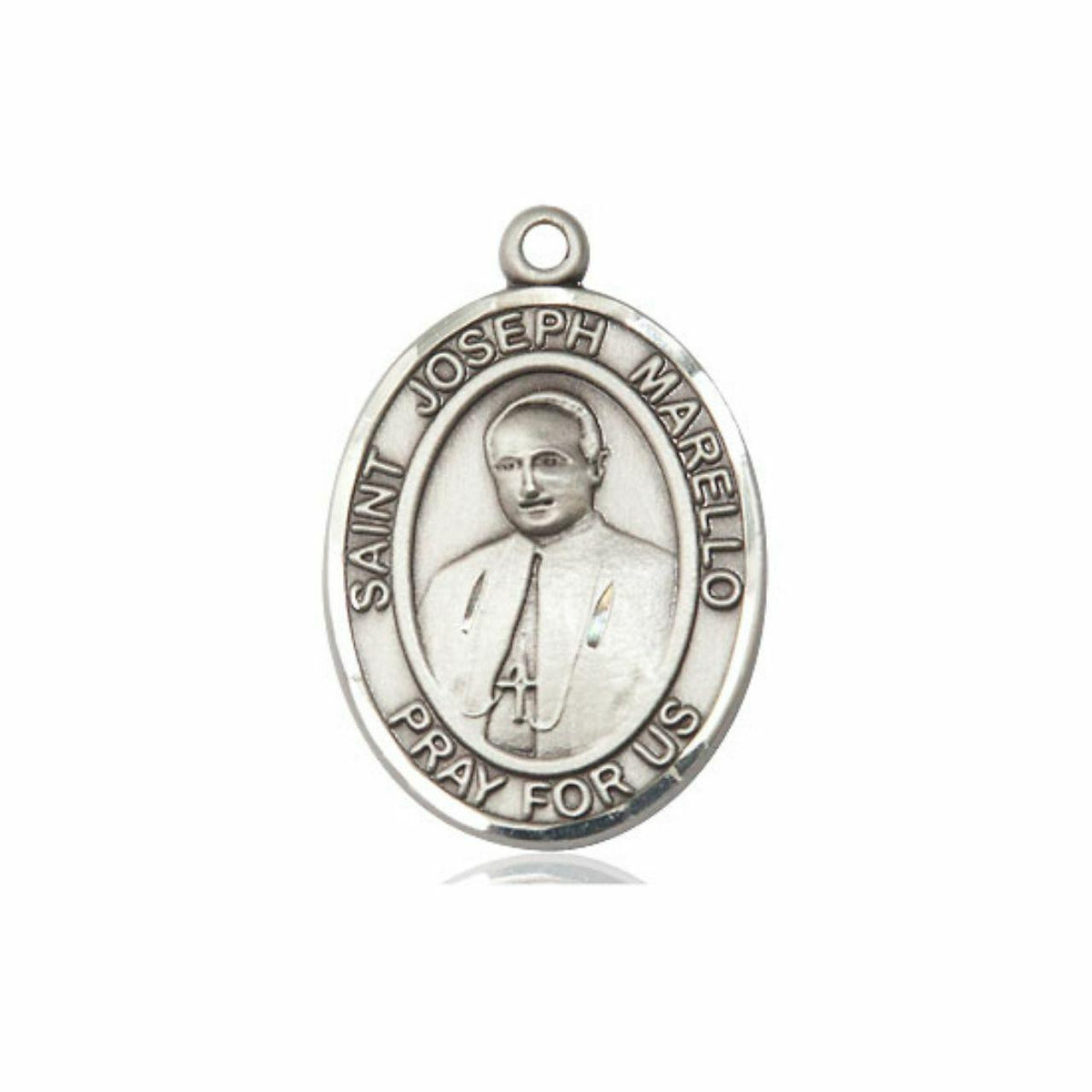 St Joseph Marello Medal - Sterling Silver Oval Pendant 3 Sizes