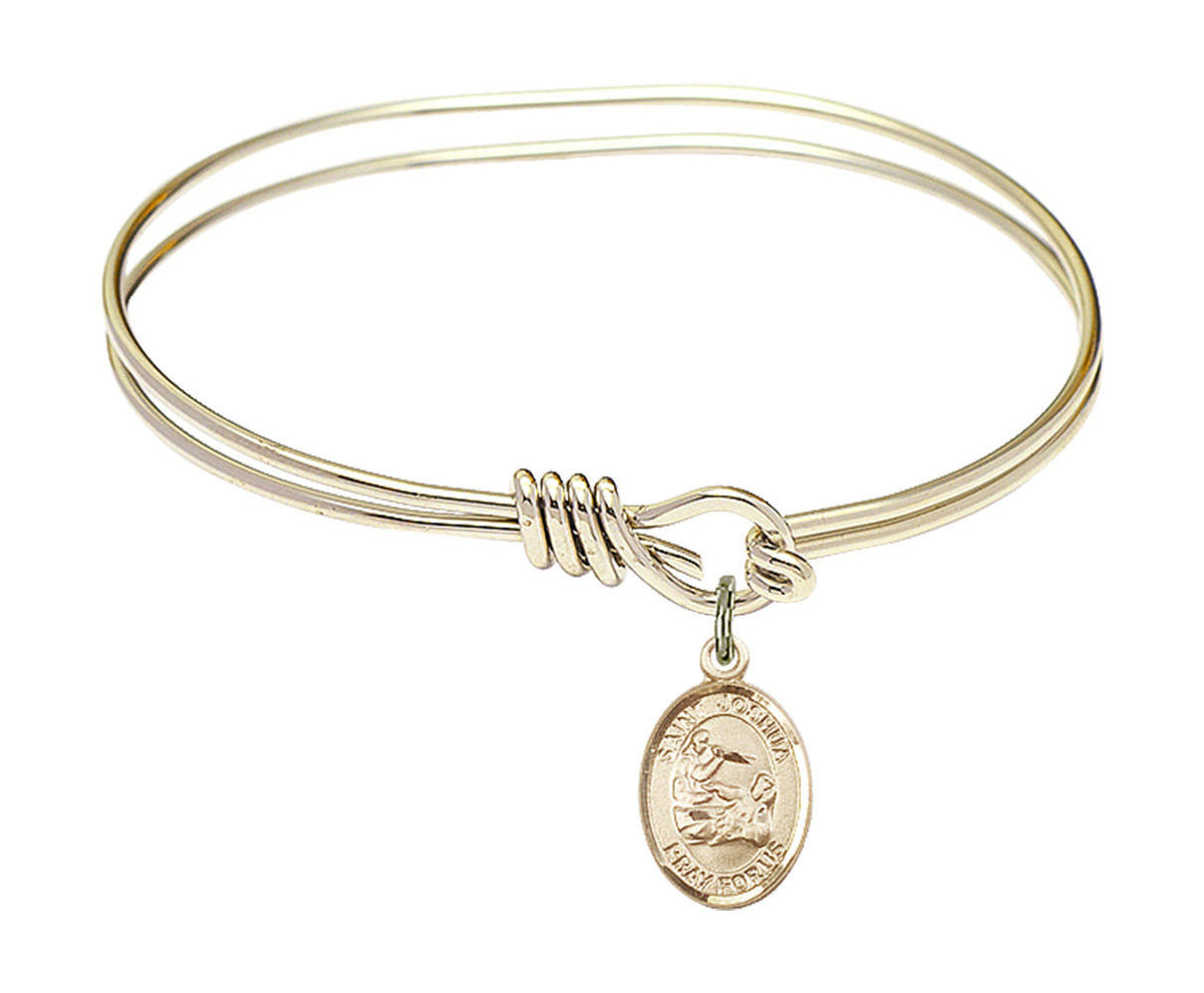 St Joshua Eye Hook Bangle Bracelet - Gold-Filled Charm 9059GF