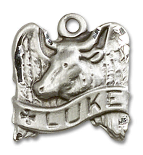 St Luke Angel Wings Pendant Charm - Sterling Silver 4212SS