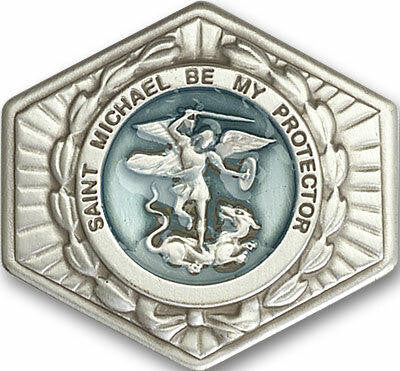 St Michael Visor Clip - Silver Finish 1023EV