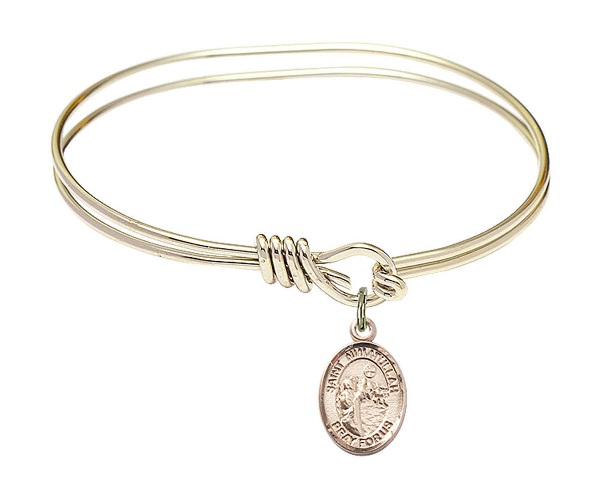 St Nimatullah Eye Hook Bangle Bracelet - Gold-Filled Charm 9339GF