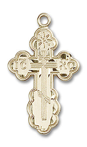 St Olga Cross Pendant - 14kt Gold-Filled 7/8 x 1/2 0256GF