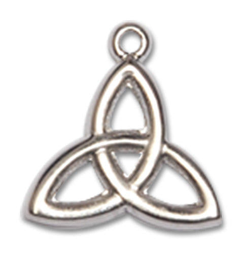 Trinity Irish Knot Pendant Charm - Sterling Silver 5100SS