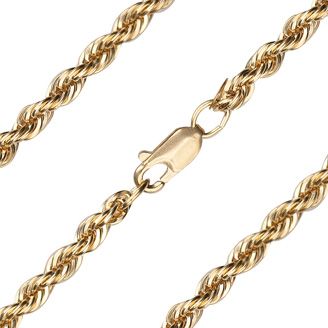 14kt Gold-Filled Heavy French Rope Chain – 3.75mm
