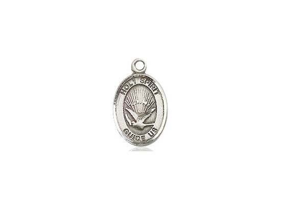 Holy Spirit Medal - Sterling Silver Oval Pendant (3 Sizes)