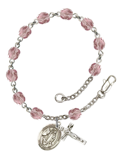 St. Anthony of Egypt Rosary Bracelet With 6MM Fire Polished Beads (RB6000AMS9317)