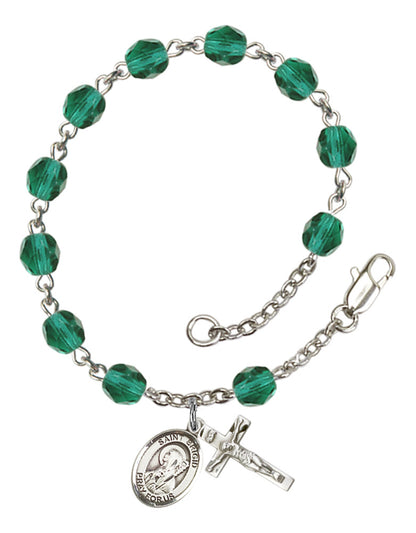 St. Brigid of Ireland Rosary Bracelet With 6MM Fire Polished Beads (RB6000AMS9123)