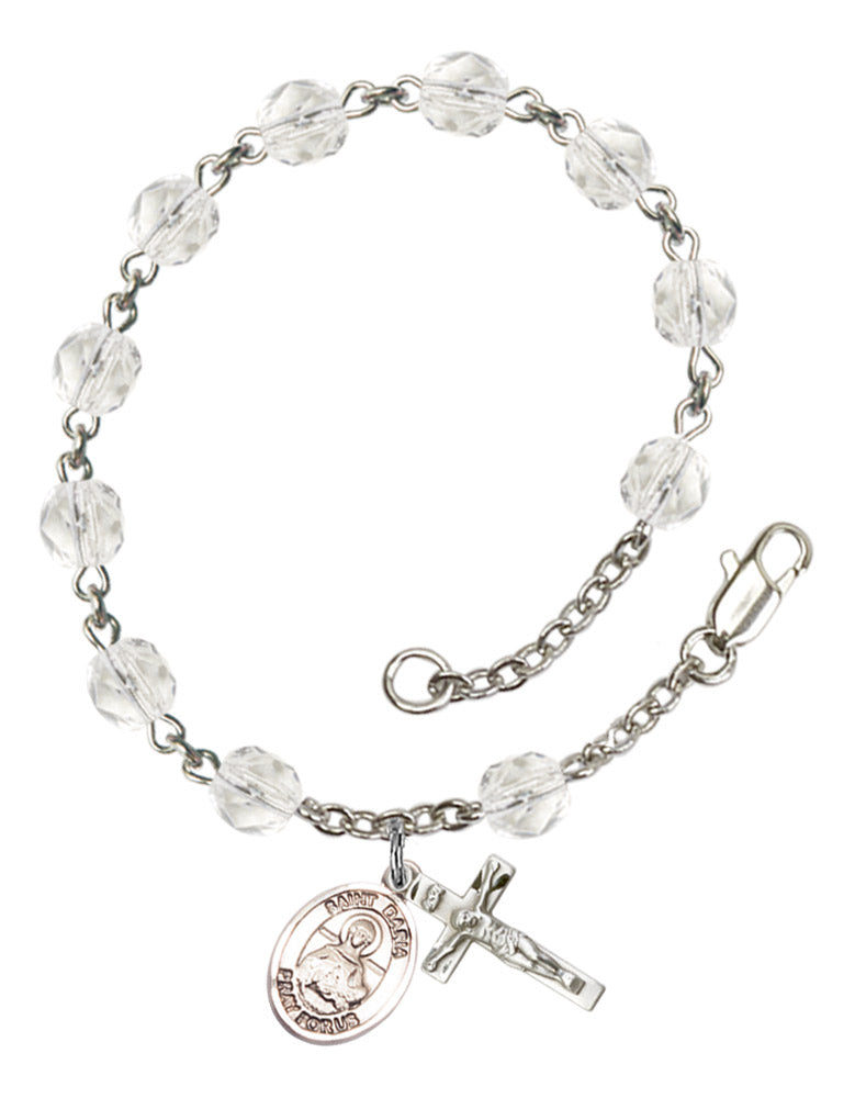St. Daria Rosary Bracelet With 6MM Fire Polished Beads (RB6000AMS9396)