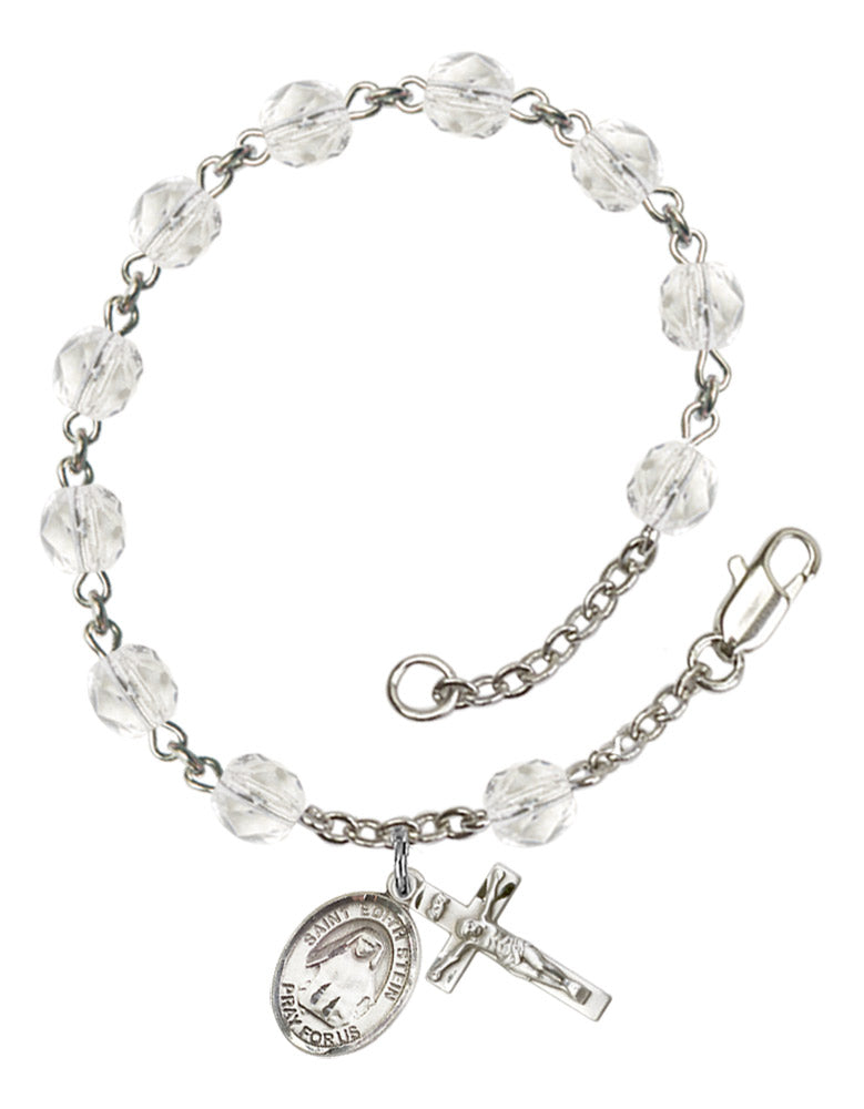 St. Edith Stein Rosary Bracelet With 6MM Fire Polished Beads (RB6000AMS9103)