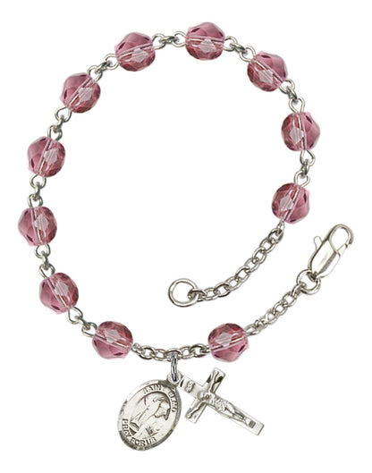 St. Elmo Rosary Bracelet With 6MM Fire Polished Beads (RB6000AMS9031)