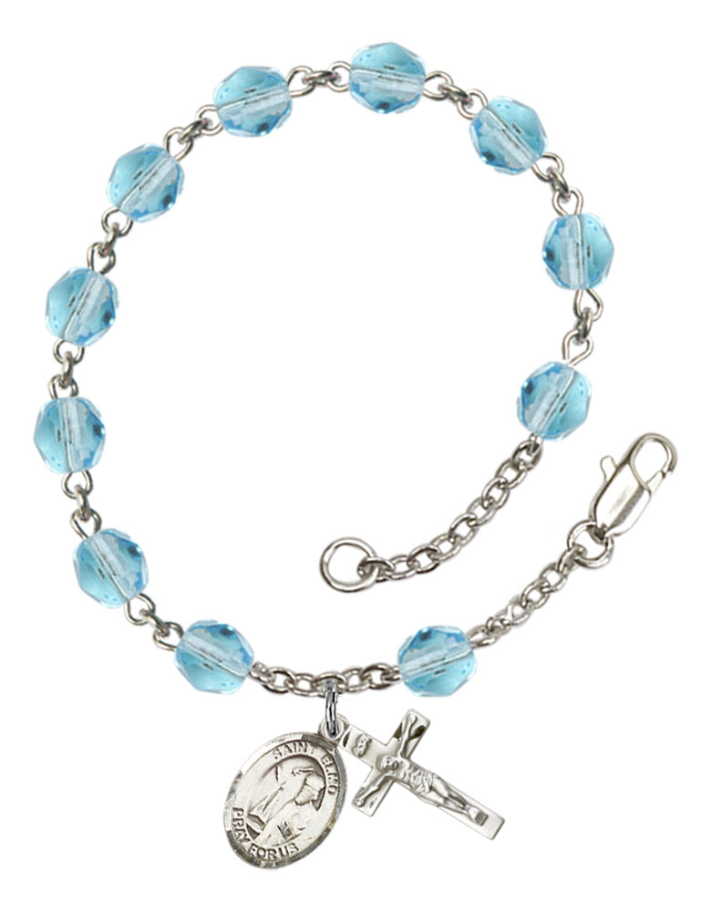 St. Elmo Rosary Bracelet With 6MM Fire Polished Beads (RB6000AMS9031)