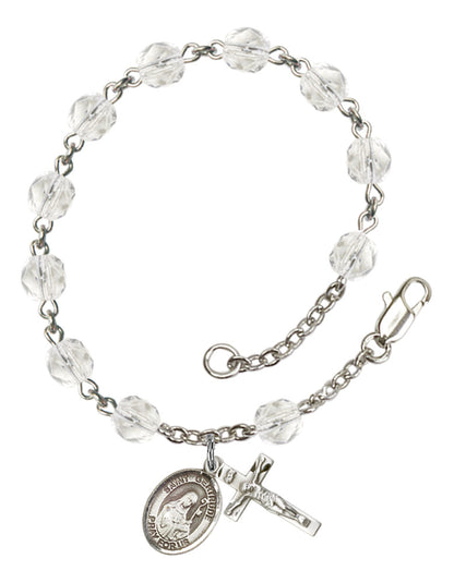 St. Gertrude of Nivelles Rosary Bracelet With 6MM Fire Polished Beads (RB6000AMS9219)