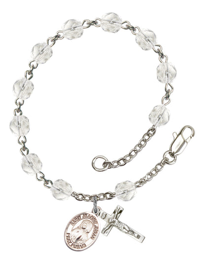 St. Jeanne Jugan Rosary Bracelet With 6MM Fire Polished Beads (RB6000AMS9409)