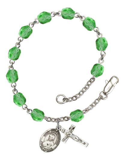 St. John Neumann Rosary Bracelet With 6MM Fire Polished Beads (RB6000AMS9204)