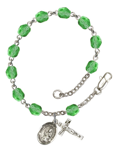 St. Joseph of Arimathea Rosary Bracelet With 6MM Fire Polished Beads (RB6000AMS9300)