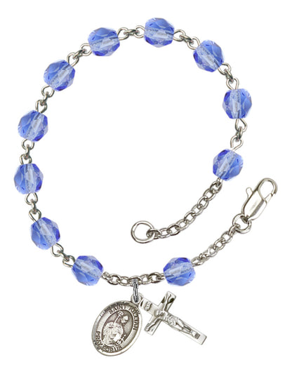St. Kilian Rosary Bracelet With 6MM Fire Polished Beads (RB6000AMS9067)