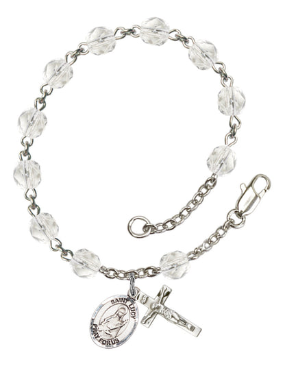St. Lucy Rosary Bracelet With 6MM Fire Polished Beads (RB6000AMS9422)