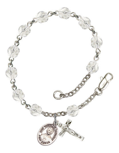 St. Marcellin Champagnat Rosary Bracelet With 6MM Fire Polished Beads (RB6000AMS9131)
