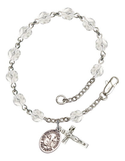 St. Mary Magdalene of Canossa Rosary Bracelet With 6MM Fire Polished Beads (RB6000AMS9429)