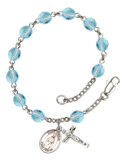 St. Odilia Rosary Bracelet With 6MM Fire Polished Beads (RB6000AMS9319)