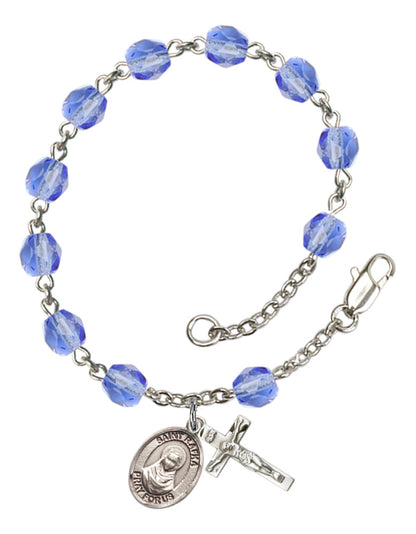 St. Rafka Rosary Bracelet With 6MM Fire Polished Beads (RB6000AMS9338)