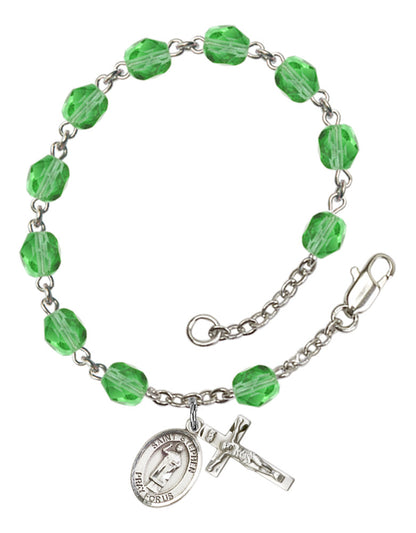 St. Stephen The Martyr Rosary Bracelet With 6MM Fire Polished Beads (RB6000AMS9104)