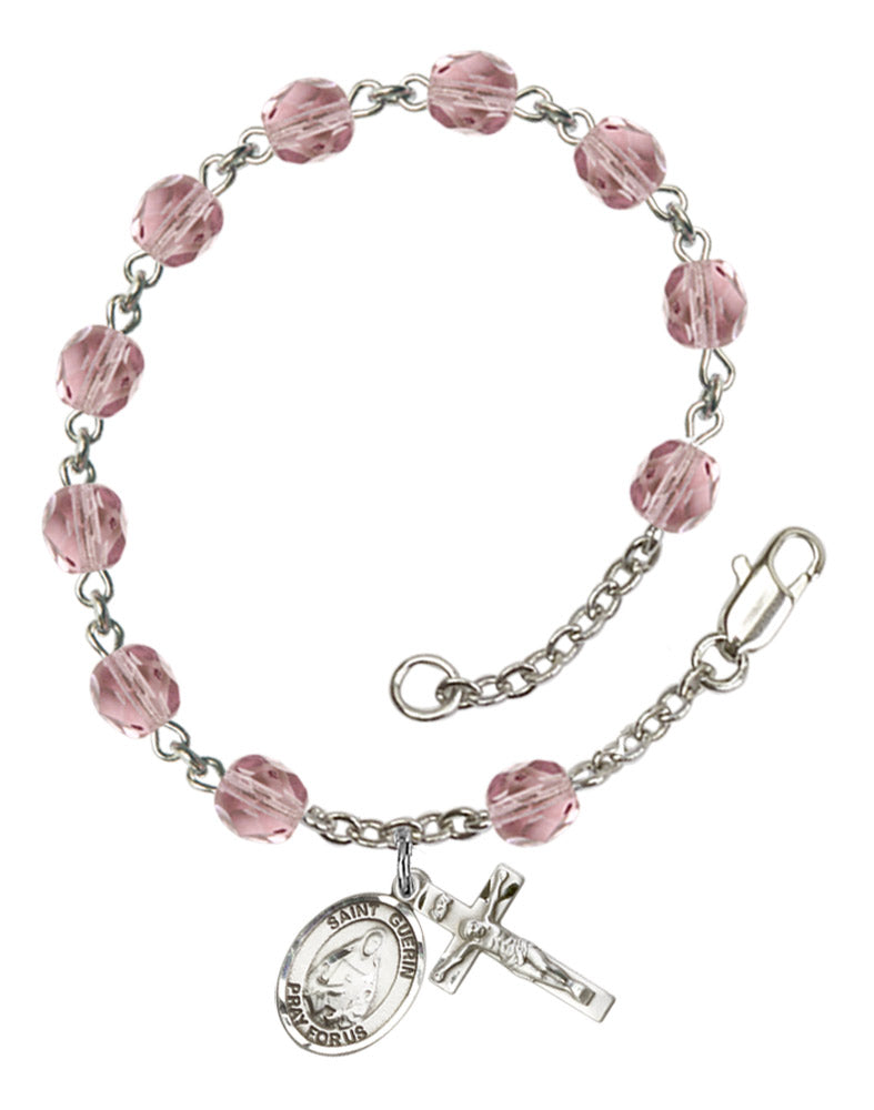 St. Theodora Rosary Bracelet With 6MM Fire Polished Beads (RB6000AMS9382)