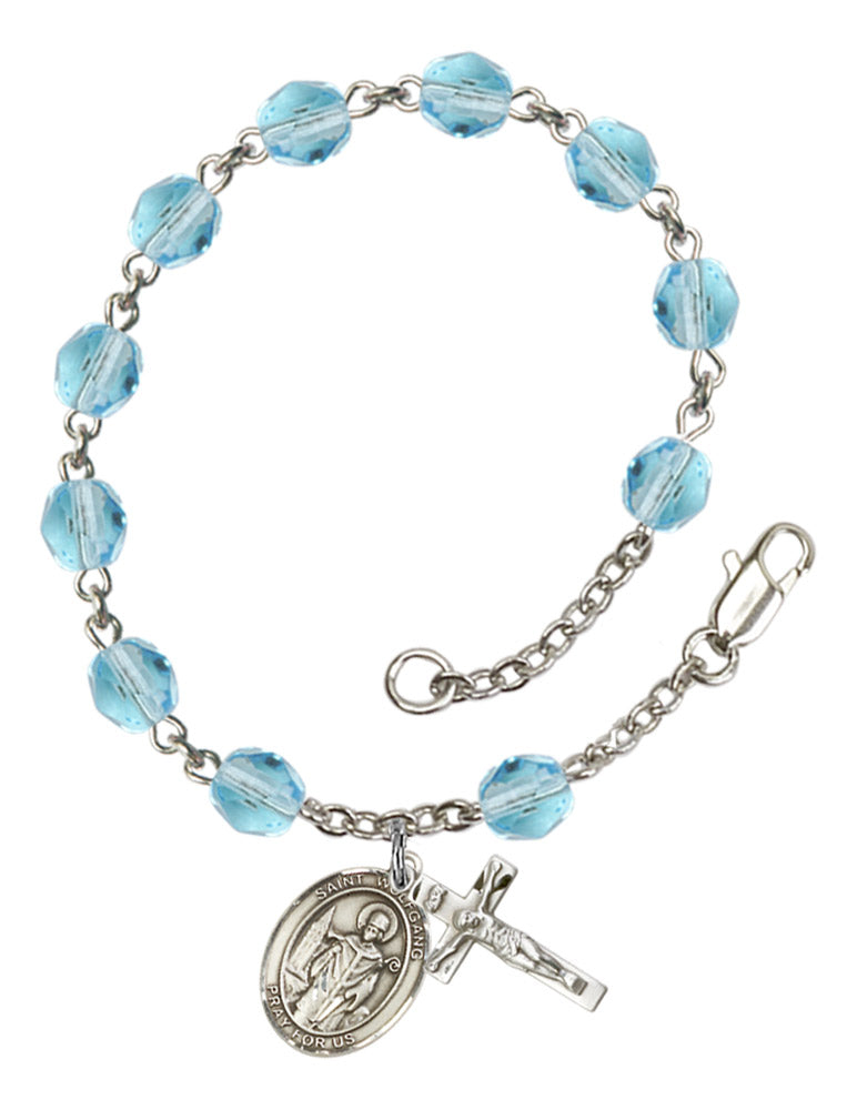 St. Wolfgang Rosary Bracelet With 6MM Fire Polished Beads (RB6000AMS9323)