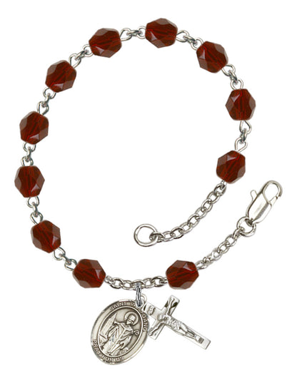 St. Wolfgang Rosary Bracelet With 6MM Fire Polished Beads (RB6000AMS9323)