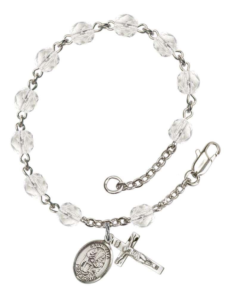 St. Zita Rosary Bracelet With 6MM Fire Polished Beads (RB6000AMS9244)