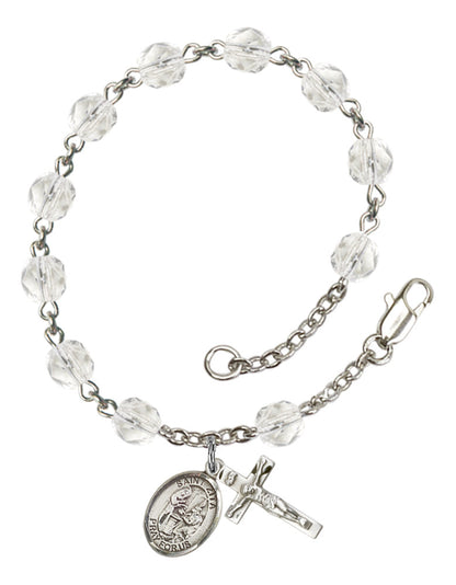 St. Zita Rosary Bracelet With 6MM Fire Polished Beads (RB6000AMS9244)