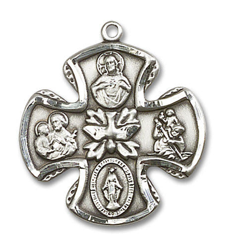 5-Way Medal - Sterling Silver Pendant 2 Sizes