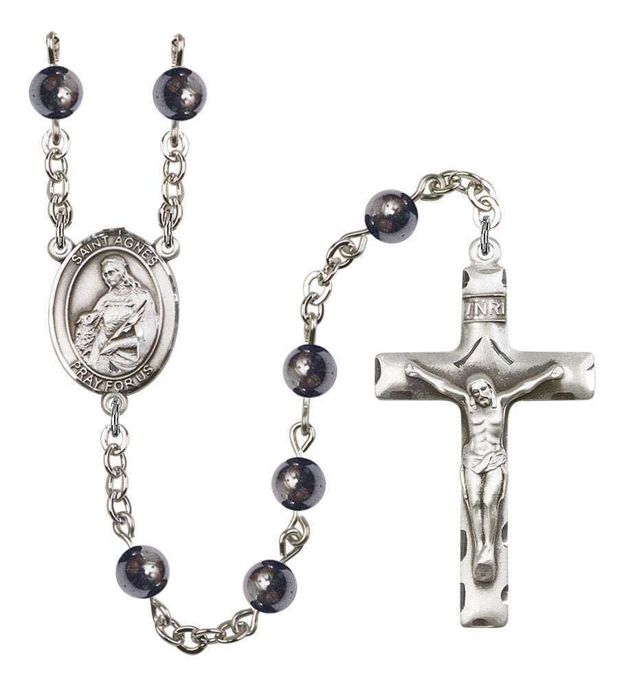 St. Agnes of Rome Rosary - 6 Bead Options (8128SS)