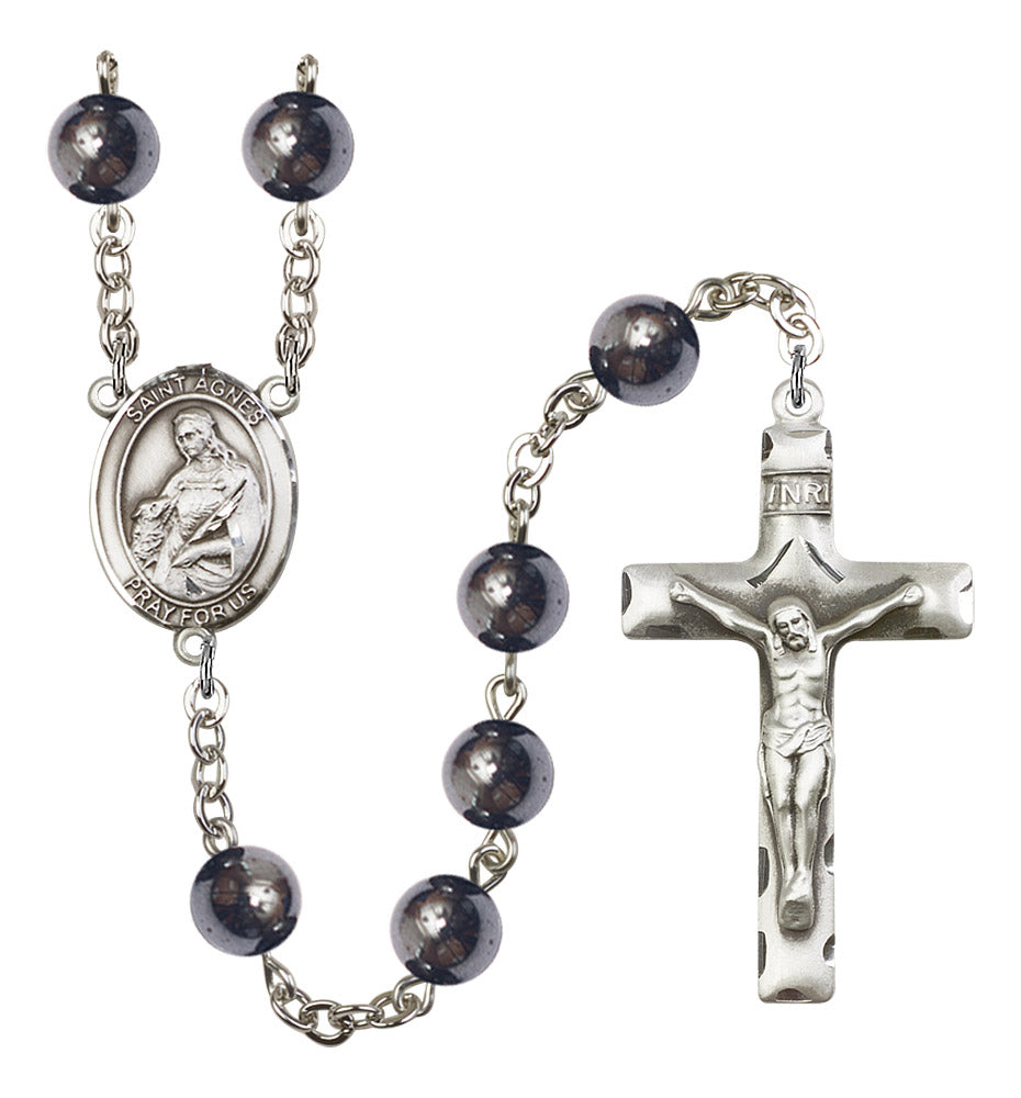 St. Agnes of Rome Rosary - 6 Bead Options (8128SS)