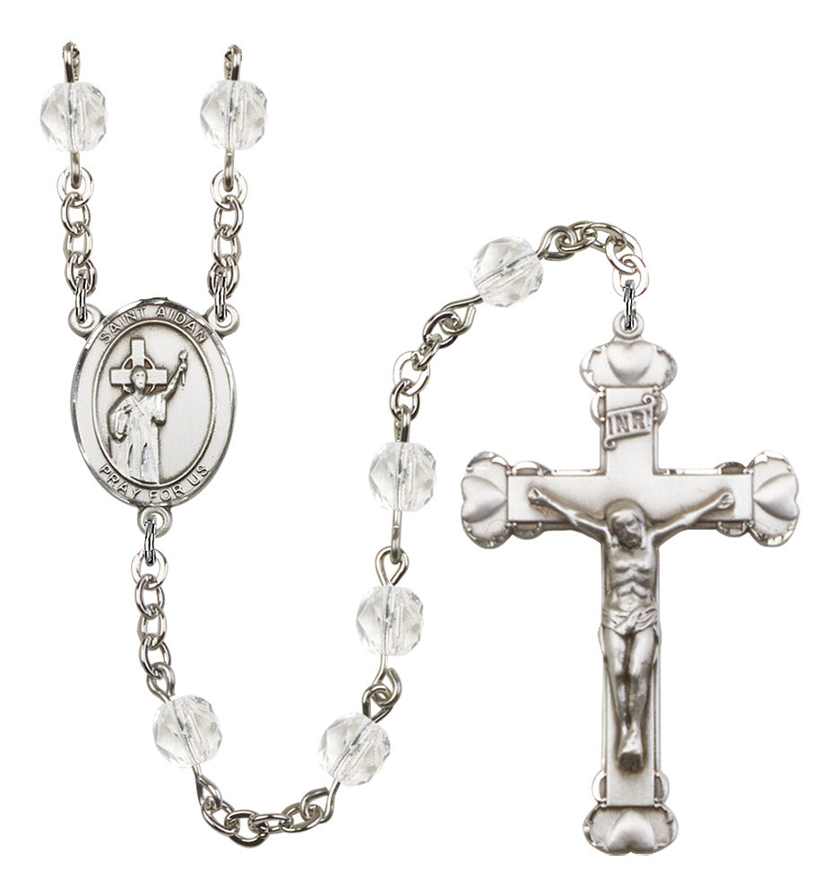 St. Aidan of Lindesfarne Rosary - 6MM Fire Polished Beads (8381SS)