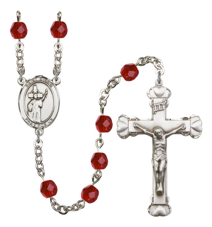 St. Aidan of Lindesfarne Rosary - 6MM Fire Polished Beads (8381SS)