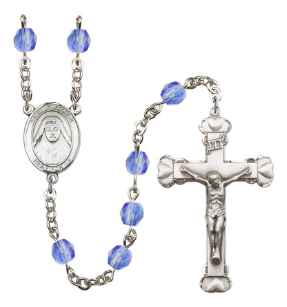 St. Alphonsa of India Rosary - 6MM Fire Polished Beads (8406SS)