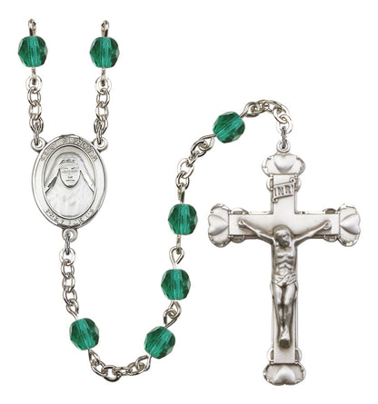 St. Alphonsa of India Rosary - 6MM Fire Polished Beads (8406SS)
