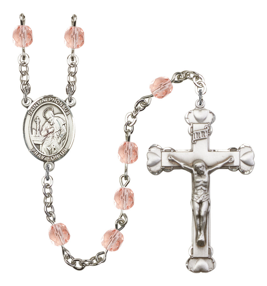 St. Alphonsus Rosary - 6MM Fire Polished Beads (8221SS)