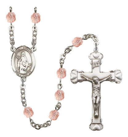 St. Amelia Rosary - 6MM Fire Polished Beads (8313SS)